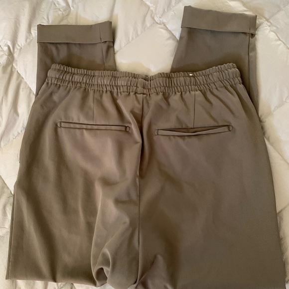 Zara Army Green Cuffed Drawstring Pants - Picture 10 of 11